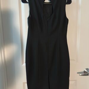 Elegant Black Sleeveless classic work professional dress
